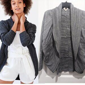 Aritzia Wilfred | Diderot Sweater in Space Dye Heather Grey